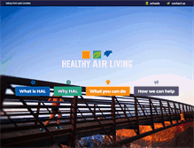 Tablet Screenshot of healthyairliving.org