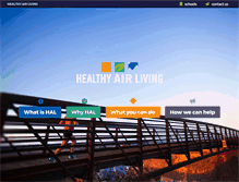 Tablet Screenshot of healthyairliving.com